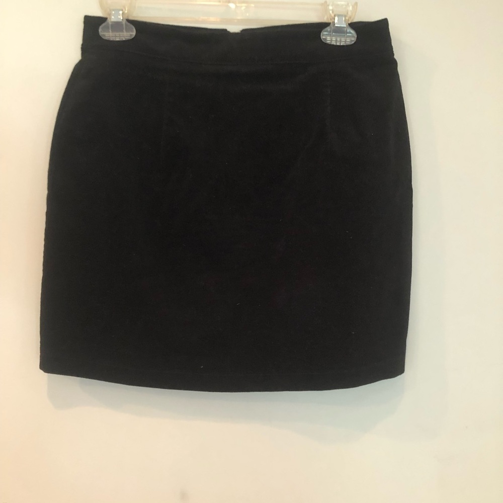 Black Suede Skirt